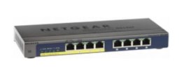 NETGEAR GS108PP Nie zarządzany Gigabit Ethernet (10/100/1000) Obsługa PoE Czarny