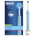 Oral-B PRO 700 CrossAction Dorosły Obrotowo-pulsacyjna szczoteczka do zębów Niebieski, Biały