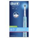 Oral-B PRO 700 CrossAction Dorosły Obrotowo-pulsacyjna szczoteczka do zębów Niebieski, Biały