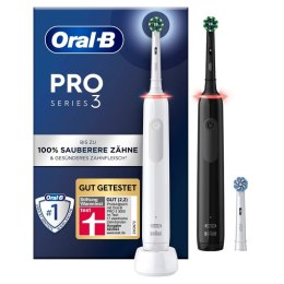 Oral-B Pro 3 Dorosły Obrotowa szczoteczka do zębów Czarny, Biały