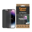 PanzerGlass iPhone 14 Pro Max - Privacy Przezroczysta ochrona ekranu Apple 1 szt.