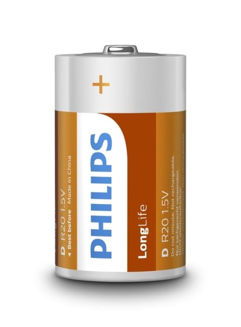 Philips LongLife Bateria R20L2B/10