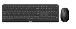 Philips 4000 series SPT6407B/26 klawiatura Dołączona myszka RF Wireless + Bluetooth QWERTY Angielski Czarny