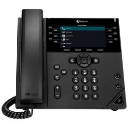 POLY 450 telefon VoIP Czarny 12 linii LCD