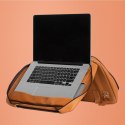 R-Go Tools R-Go Viva Torba na laptopa, pełnoziarnista skóra, zintegrowana Podstawka pod laptop, pasek na ramię, 15.6-cali, brązo