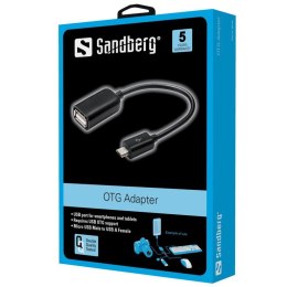 Sandberg OTG Adapter MicroUSB M - USB F