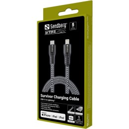 Sandberg Survivor USB-C PD>Lightning 1M