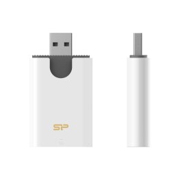 Silicon Power Combo czytnik kart USB 3.2 Gen 1 (3.1 Gen 1) Type-A Biały