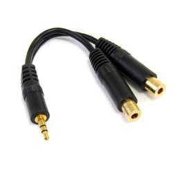 StarTech MUY1MFF kabel audio 0,15 m 3.5mm 2 x 3.5mm Czarny