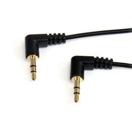 StarTech 0.3m Angle M/M kabel audio 0,3 m 3.5mm Czarny