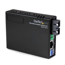 StarTech MCM110SC2 konwerter sieciowy 100 Mbit/s 1310 nm Multifunkcyjny Czarny