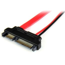 StarTech SLSATAADAP6 kabel SATA 0,1524 m Slimline SATA 13 pin SATA 7+15 pin Czerwony