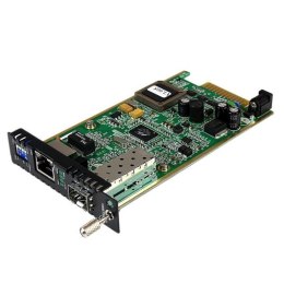 StarTech ET91000SFP2C konwerter sieciowy Wewnętrzny 1250 Mbit/s Czarny, Zielony