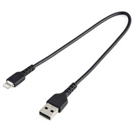 StarTech RUSBLTMM30CMB kabel do telefonu Czarny 0,3 m USB A Lightning