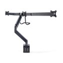 StarTech 3M1A3SG-MONITOR-ARM uchwyt / stojak do monitorów 68,6 cm (27") Biurko Czarny, Srebrny