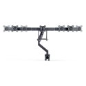 StarTech 3M1A3SG-MONITOR-ARM uchwyt / stojak do monitorów 68,6 cm (27") Biurko Czarny, Srebrny