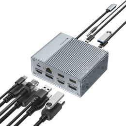 Targus HDG212B-GL stacja dokująca Przewodowa USB 3.2 Gen 1 (3.1 Gen 1) Type-C Szary