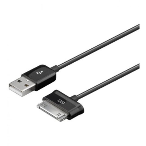 Techly 1.2m USB - Samsung 30-p kabel do telefonu Czarny 1,2 m USB A Samsung 30-pin