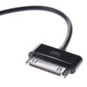 Techly 1.2m USB - Samsung 30-p kabel do telefonu Czarny 1,2 m USB A Samsung 30-pin