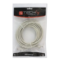 Techly ICOC CCA5U-015T kabel sieciowy Szary 1,5 m Cat5e U/UTP (UTP)