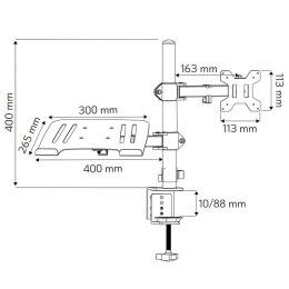 Techly ICA-LCD 174NB uchwyt / stojak do monitorów 81,3 cm (32