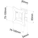 Techly ICA-LCD-901 76,2 cm (30") Czarny