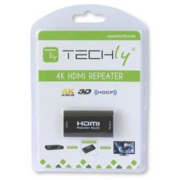 Techly IDATA-HDMI2-RIP4KT przedłużacz AV Wzmacniacz AV Czarny