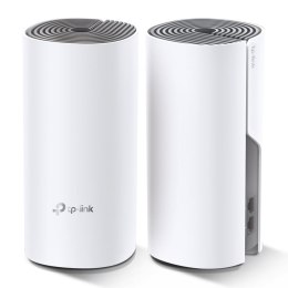 TP-Link Deco E4 (2-pack) Dual-band (2.4 GHz/5 GHz) Wi-Fi 5 (802.11ac) Biały, Szary Wewnętrzne