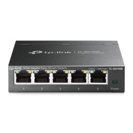 TP-Link TL-SG105E łącza sieciowe Zarządzany L2 Gigabit Ethernet (10/100/1000) Czarny