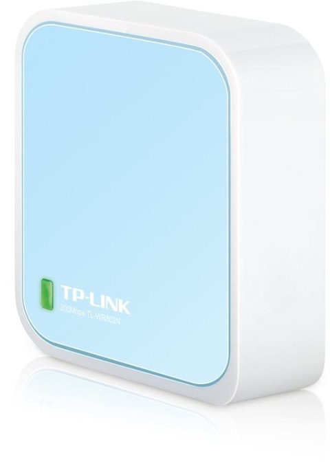 TP-Link TL-WR802N router bezprzewodowy Fast Ethernet Jedna częstotliwości (2,4 GHz) Niebieski, Biały