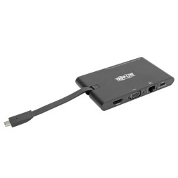 Tripp Lite U442-DOCK3-B stacja dokująca Przewodowa USB 3.2 Gen 2 (3.1 Gen 2) Type-C Czarny