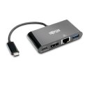 Tripp Lite U444-06N-H4GUBC stacja dokująca USB 3.2 Gen 2 (3.1 Gen 2) Type-C Czarny