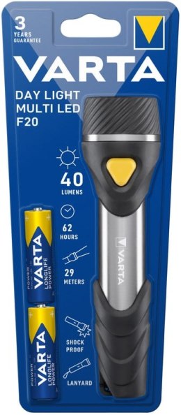 Varta Day Light Multi LED F20 Czarny, Srebrny, Żółty Latarka ręczna