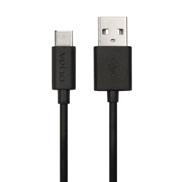 Veho VCL-002-C-20CM kabel USB 0,2 m USB A USB C Czarny