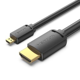 Vention AGIBH kabel HDMI 2 m HDMI Typu D (Micro) HDMI Typu A (Standard) Czarny