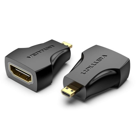 Vention AITB0 zmieniacz płci / kabli Micro HDMI HDMI Czarny