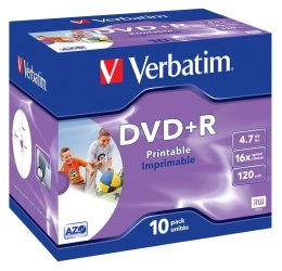 Verbatim 43508 płyta DVD 4,7 GB DVD+R 10 szt.