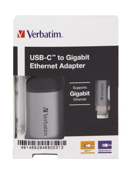 Verbatim 49146 stacja dokująca USB 3.2 Gen 1 (3.1 Gen 1) Type-C Czarny, Srebrny