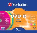 Verbatim DVD-R Colour 4,7 GB 5 szt.