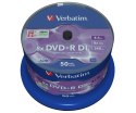 Verbatim DVD+R Double Layer 8x Matt Silver 50pk Spindle 8,5 GB DVD+R DL 50 szt.