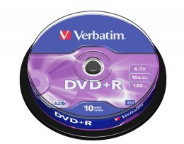 Verbatim DVD+R Matt Silver 4,7 GB 10 szt.