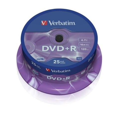 Verbatim DVD+R Matt Silver 4,7 GB 25 szt.