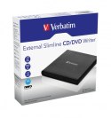 Verbatim External Slimline CD/DVD Writer dysk optyczny DVD±RW Czarny