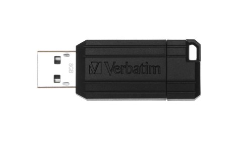 Verbatim PinStripe pamięć USB 8 GB USB Typu-A 2.0 Czarny