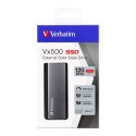 Verbatim Vx500 120 GB USB Type-C 3.2 Gen 2 (3.1 Gen 2) Srebrny