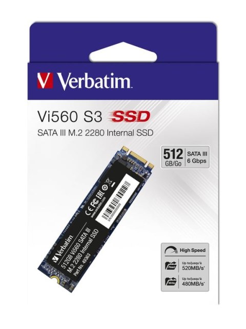 Verbatim Vi560 S3 512 GB M.2 Serial ATA III 3D NAND