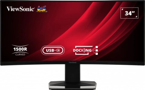 Viewsonic Display VG3419C monitor komputerowy 86,4 cm (34") 3440 x 1440 px UltraWide Quad HD LED Czarny