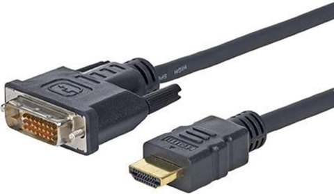 Vivolink 1.0m HDMI - DVI-D 1 m Czarny