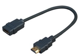 Vivolink PROHDMIADAPHDMIF kabel HDMI 0,2 m HDMI Typu A (Standard) Czarny