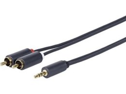 Vivolink PROMJRCA0.5 kabel audio 0,5 m 3.5mm 2 x RCA Czarny